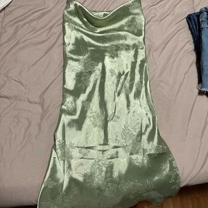 Green Silk Dress